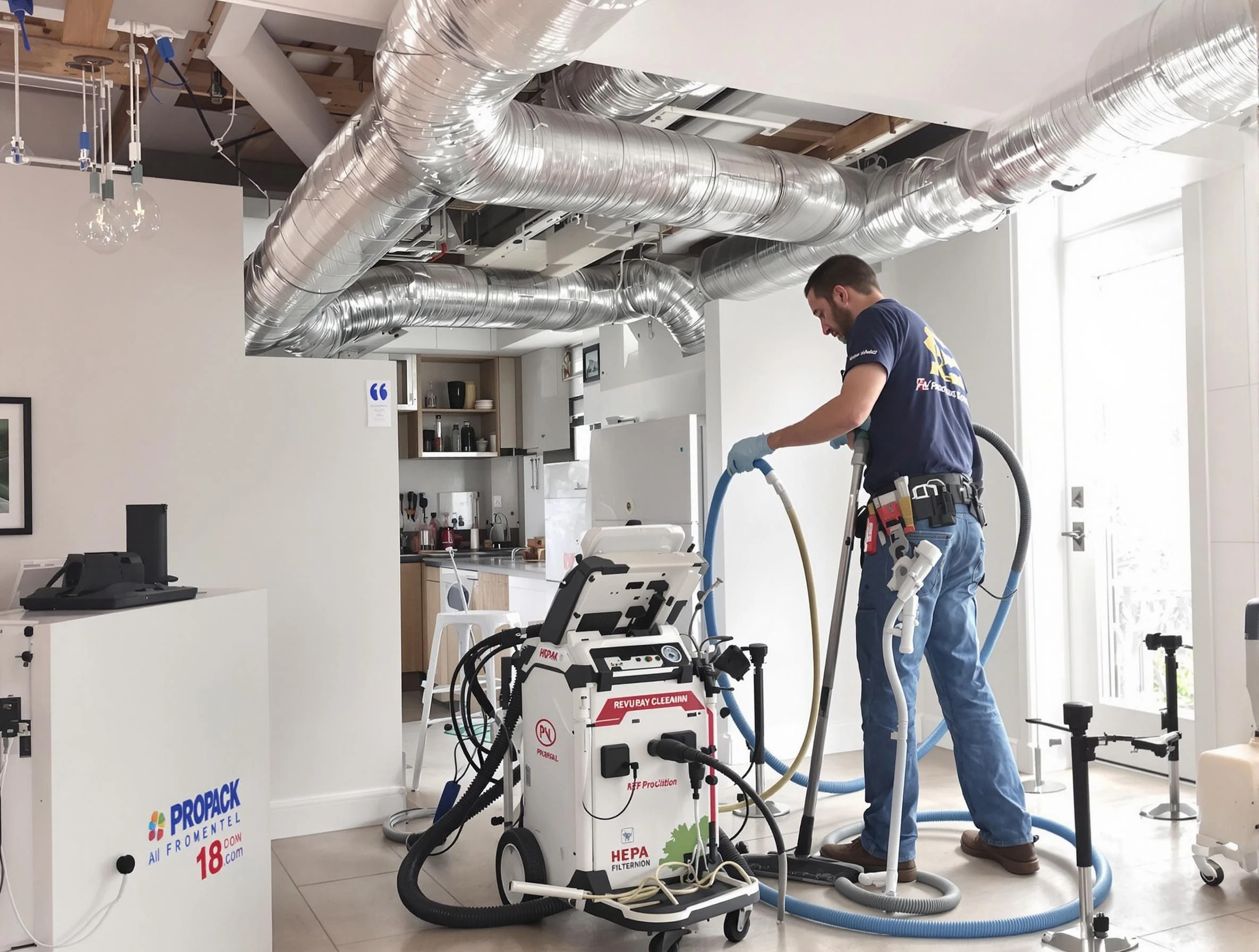 Chandler Air Duct Cleaning technician performing advanced pure duct cleaning with specialized equipment in Chandler