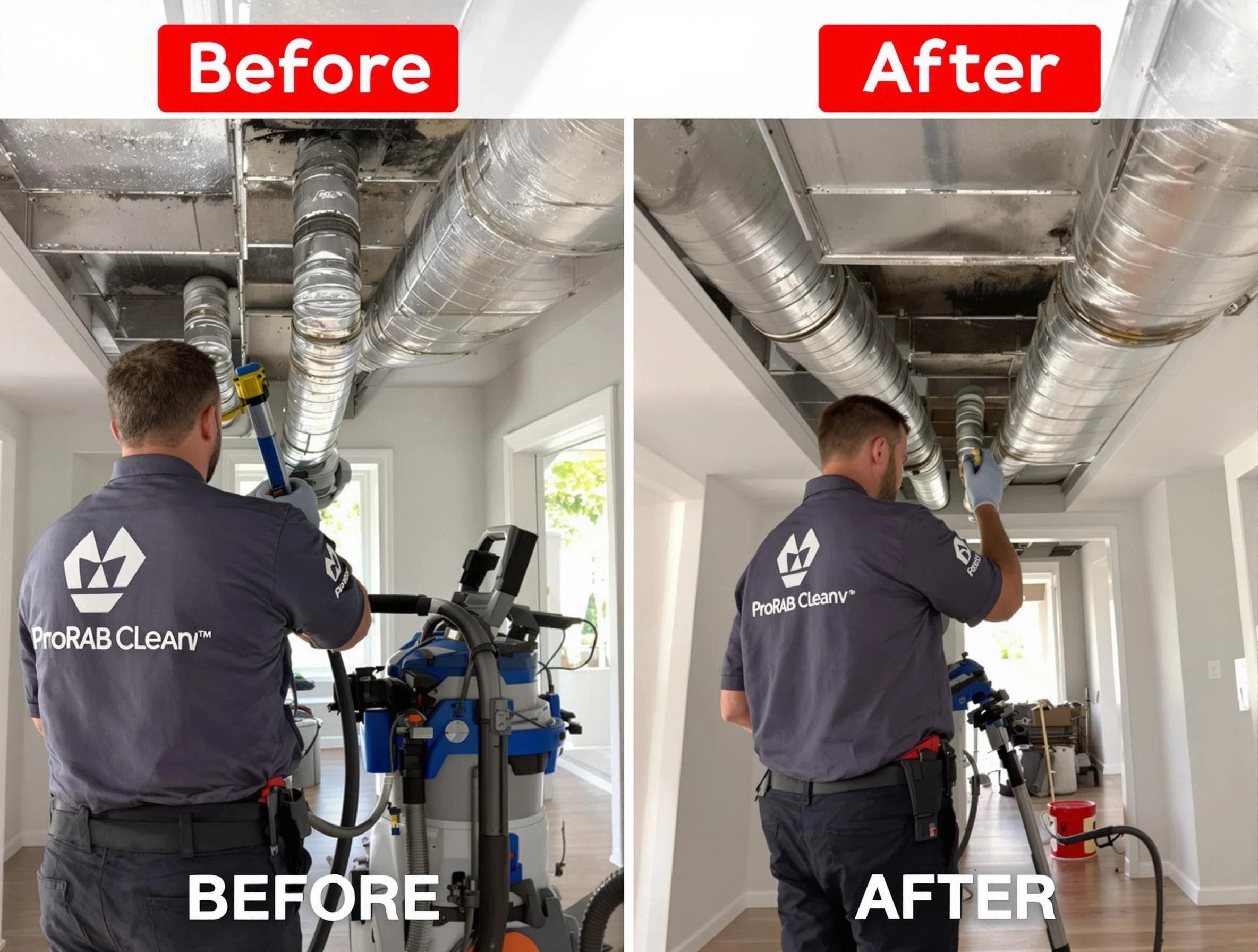 Chandler Air Duct Cleaning expert performing thorough residential duct cleaning in a Chandler home