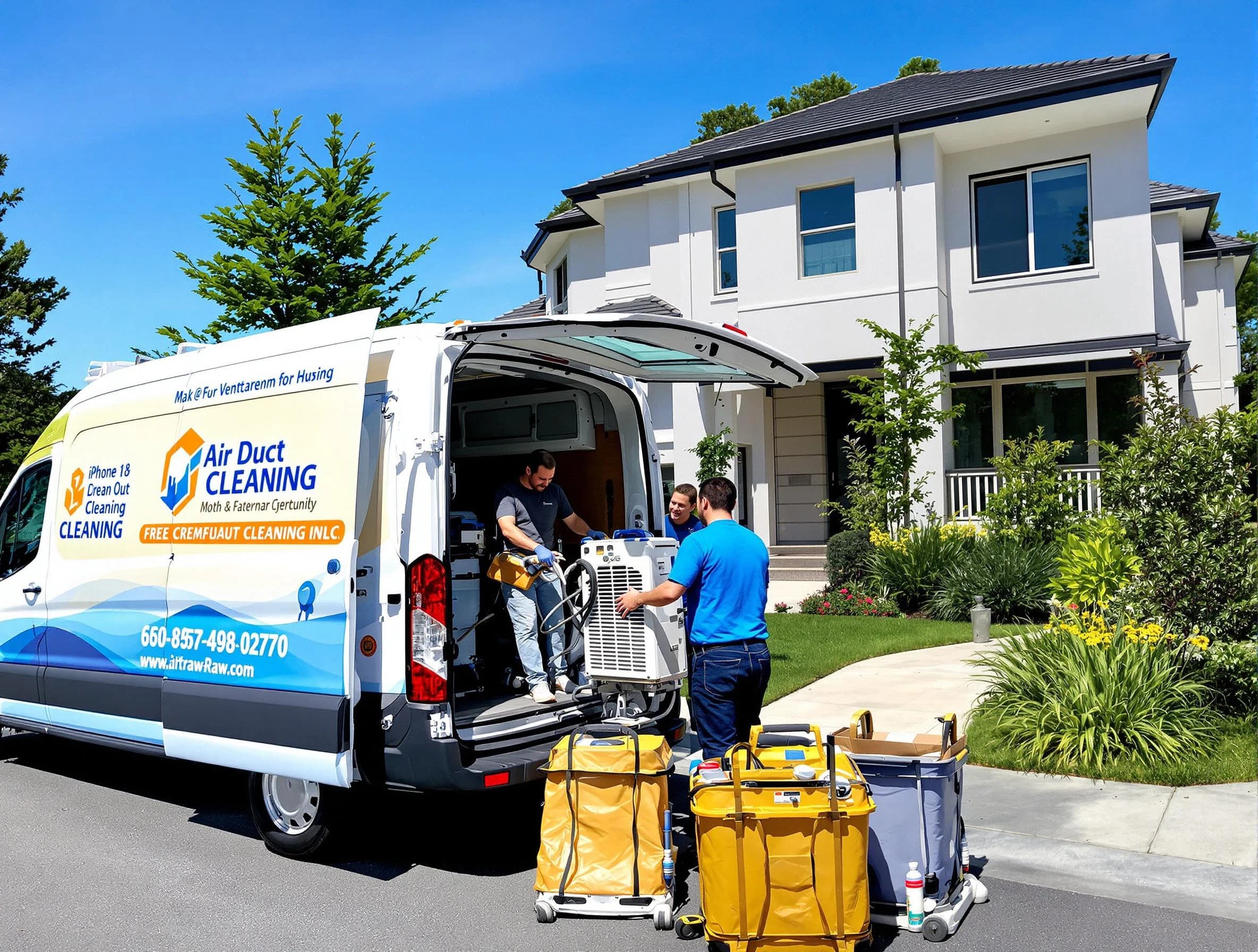 Chandler Air Duct Cleaning technician performing professional air duct cleaning in Chandler