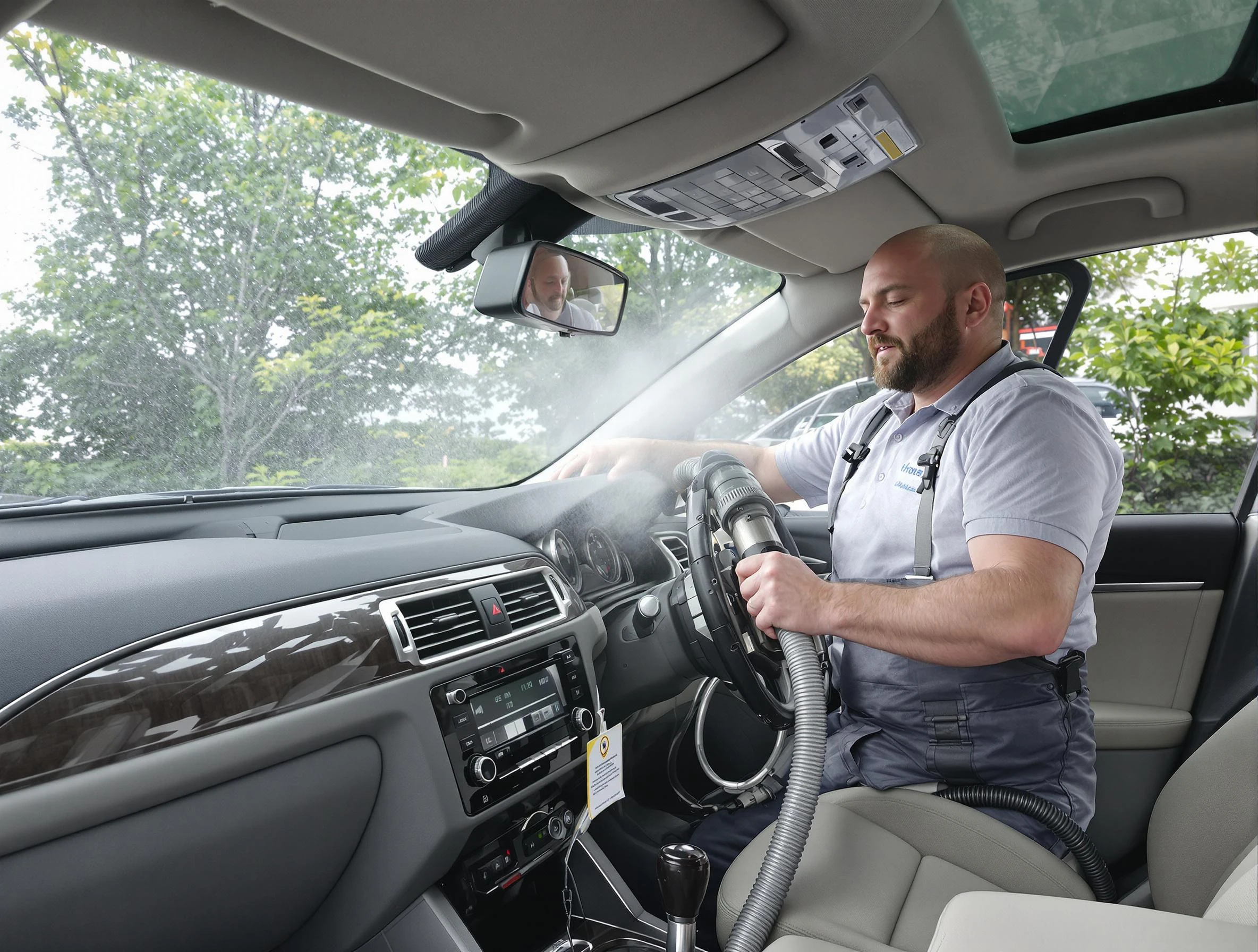 Chandler Air Duct Cleaning specialist performing professional car duct cleaning in Chandler